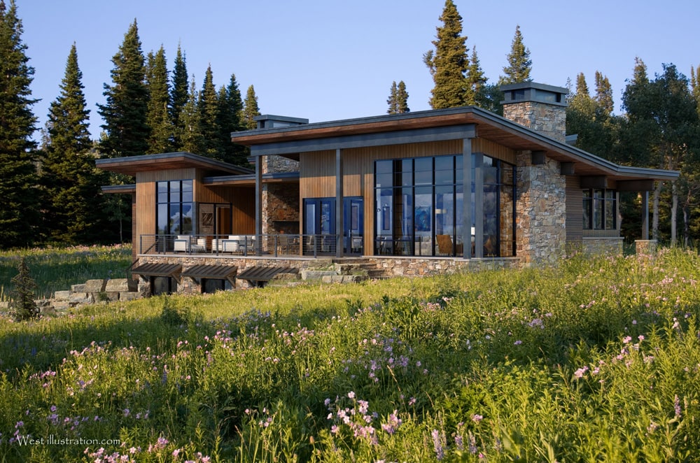 Spanish Peaks Mountain Club Home New Construction designed by Stillwater Architecture
