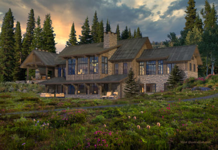 Spanish Peaks Mountain Club Home designed by Stillwater Architecture