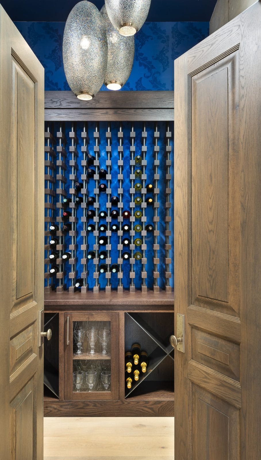 Wine cellar in Stillwater Architecture Home