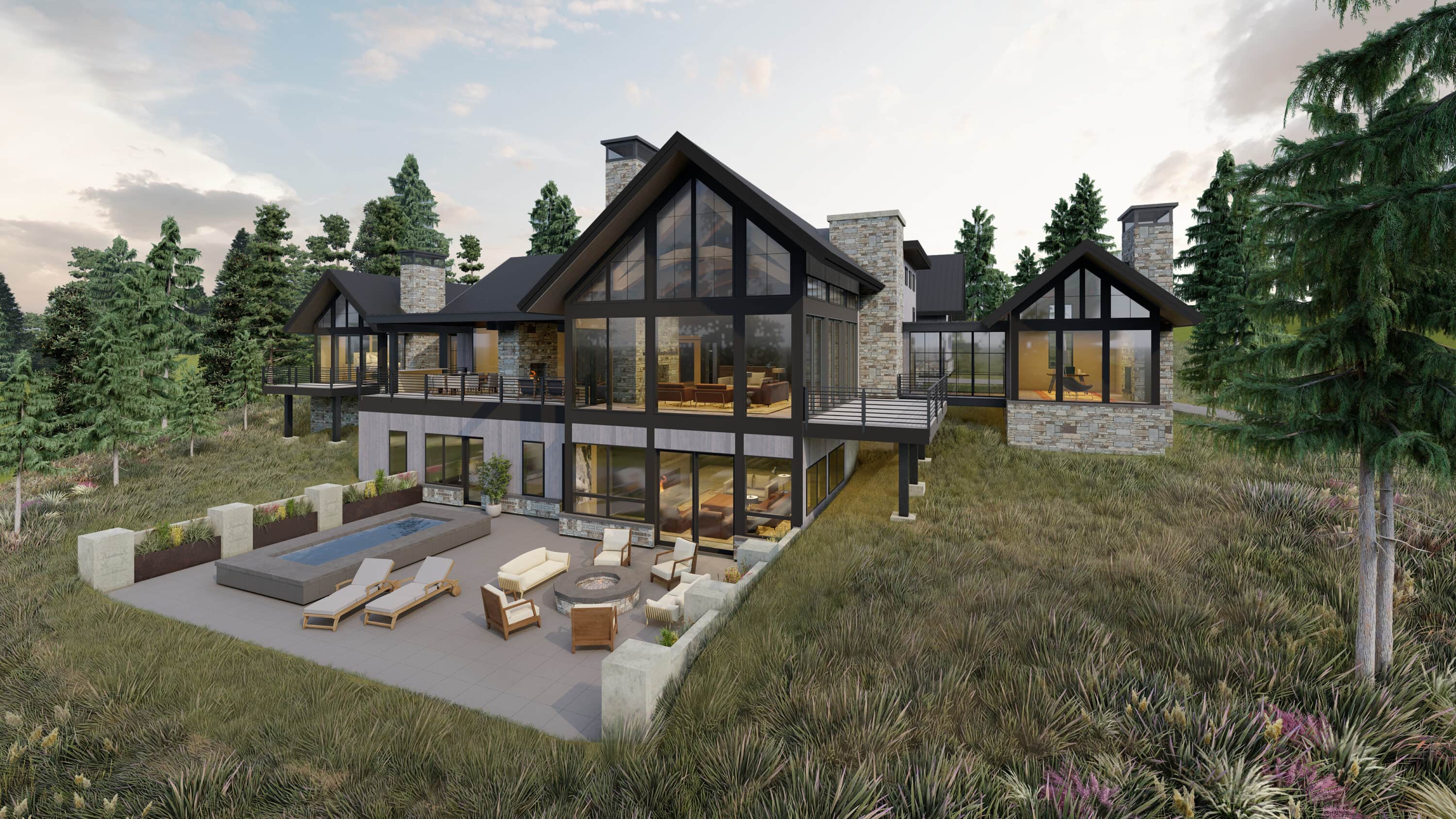 Big Sky Montana Refined Western Contemporary Residence designed by Stillwater Architecture
