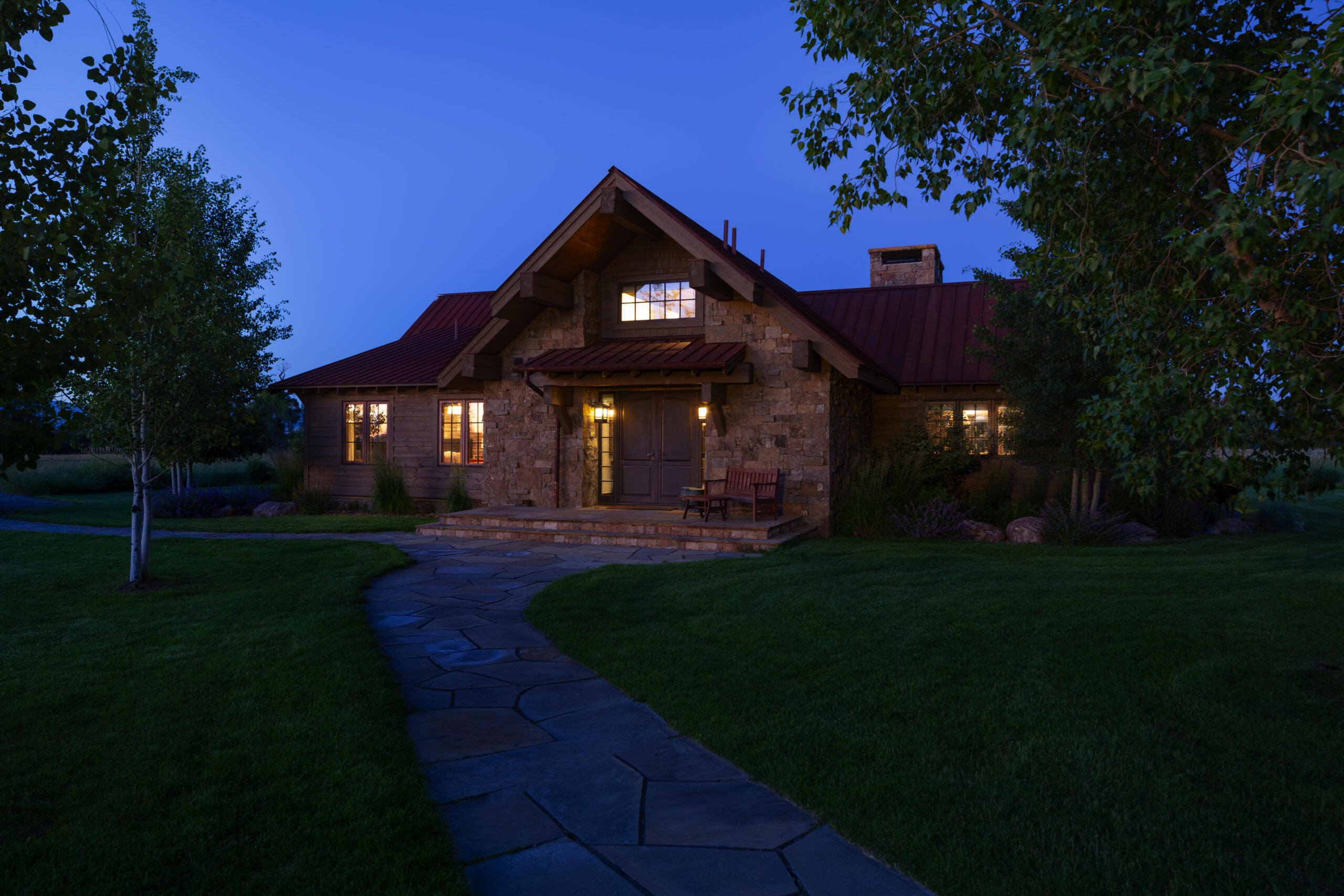 Gallatin Valley Guest House, Mountain Architecture, Rustic home